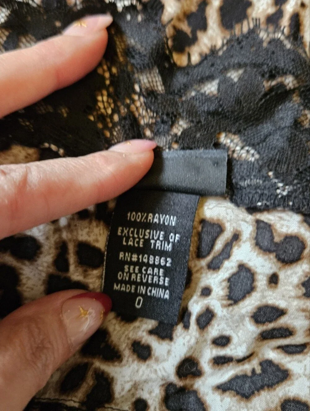 Torrid Leopard Print Lace Trim Babydoll Cami Top Size 0 Large